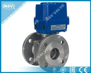 Valvola a sfera galleggiante attuatore elettrico