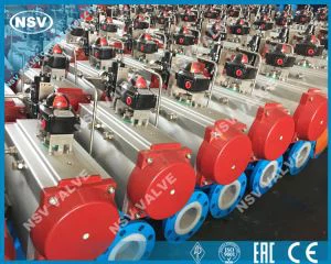 Valvola a sfera galleggiante attuatore pneumatico