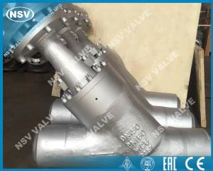 Valvola a globo con motivo a Y.