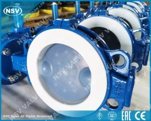 Valvola a farfalla in acciaio al carbonio PTFE Lined