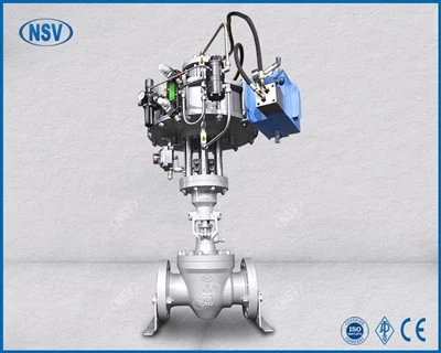 Valvola a sfera pneumatica in orbita